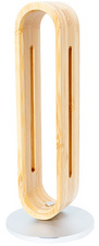 LogiLink Support pour casque audio, marron clair/argent