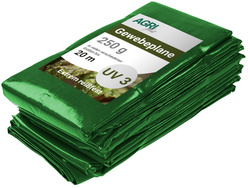 AGRIplus Bâche toile avec oeillets, 6 x 8 m, 250 g/m2, bleu