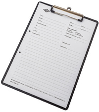 WEDO Porte-bloc aspect carbone, A4, en PP, noir