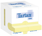 Tartan Bloc-notes repositionnable, 51 x 38 mm, jaune