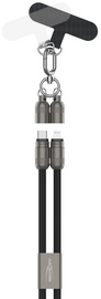 ANSMANN Bandoulière/câble smartphone, USB-C-Lightning, noir