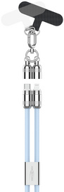 ANSMANN Bandoulière/câble smartphone, USB-C-Lightning, bleu