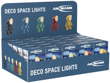 ANSMANN Lampe LED DECO SPACE LIGHT, présentoir de 25