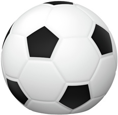 ANSMANN Veilleuse LED en silicone Football, blanc/noir