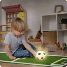 ANSMANN Veilleuse LED en silicone Football, blanc/noir