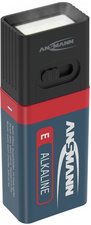 ANSMANN Mini lampe LED ACTION avec pile 9V, noir