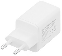 DIGITUS Chargeur secteur USB GaN, USB-C/USB-A, 45 W, blanc