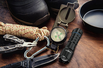 ANSMANN Lampe de poche LED rechargeable Survival TS450RF